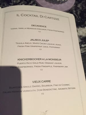 Menu photo 2 Cartizze Bar Mayfair, XGL
