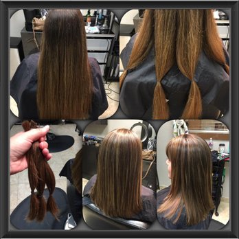 Christine M Salon - Long and thick to a nice sleek shorter style. She also donated all that beautiful hair! - Hair Stylists Near Me - Cypress, Texas Christine M Salon - Long and thick to a nice sleek shorter style. She also donated all that beautiful hair! - Hair Stylists Near Me - Cypress, Texas