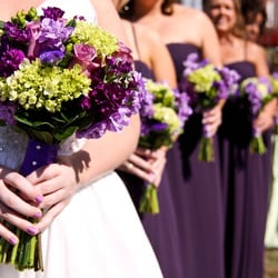Carmel Florist Llc - Purple and green wedding