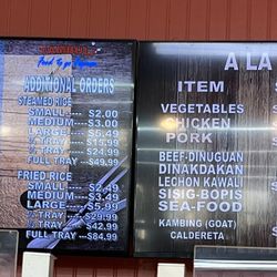 Tambuli Seafood Market - Menu