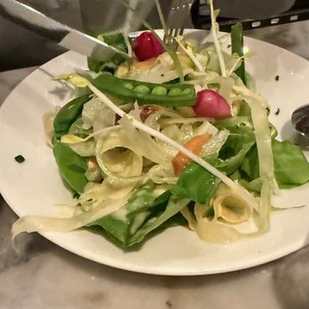 Wally's - Butter lettuce and shaved vegetables. - New American Near Me - Santa Monica, California