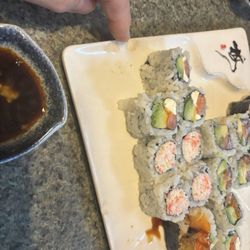 Masa - The salad and the sushi were both delivered on chipped dining ware