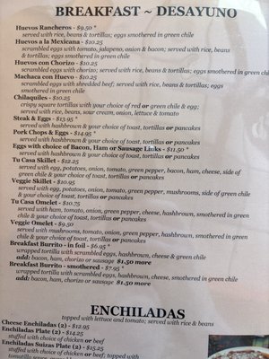 Menu photo 2 Tu Casa Mexican Restaurant Littleton, CO Menu photo 2 Tu Casa Mexican Restaurant Littleton, CO
