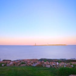 Sweet Shots Secret Spots Tour - Twin lights at dusk from the tour Jeep