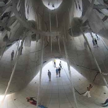Cloud Gate - The Bean from within - Public Art Near Me - Chicago, Illinois