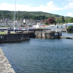 Loch Gilp - Lock #1 of the famous Crinan Canal, from Loch Gilp