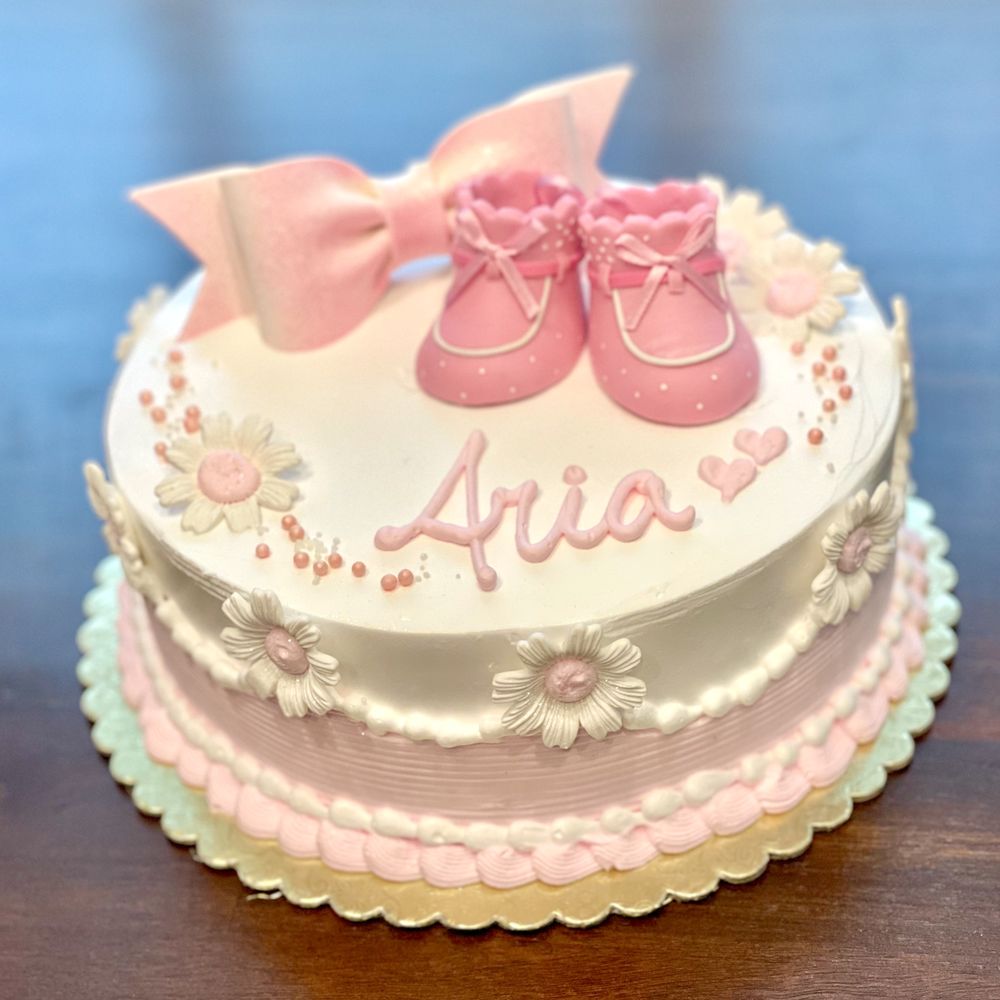 Cakes By Edith - My first grand baby's special celebration cake! Not only beautiful to look at, they are so yummy!!! Vanilla cake and strawberry filling! - Bakeries Near Me - Salt Lake City, Utah Cakes By Edith - My first grand baby's special celebration cake! Not only beautiful to look at, they are so yummy!!! Vanilla cake and strawberry filling! - Bakeries Near Me - Salt Lake City, Utah
