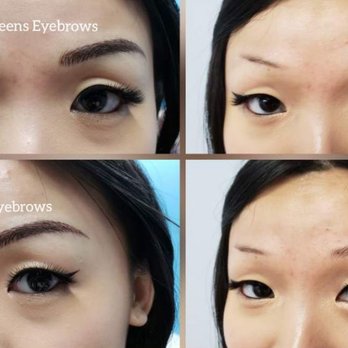 La Queens - Microblading before and right after - Permanent Makeup Near Me - Los Angeles, California