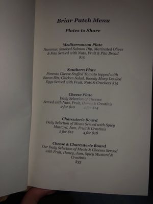Menu photo 7 The Briar Patch Flora, MS Menu photo 7 The Briar Patch Flora, MS