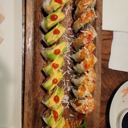 Hawaii and Maui rolls - delicious!