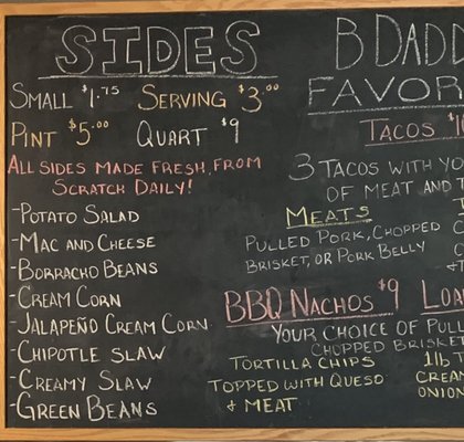 Menu photo 6 B-Daddy's BBQ Helotes, TX