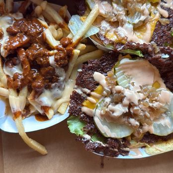 Shackhouse - chili fries and burger - Burgers Near Me - Julian, California