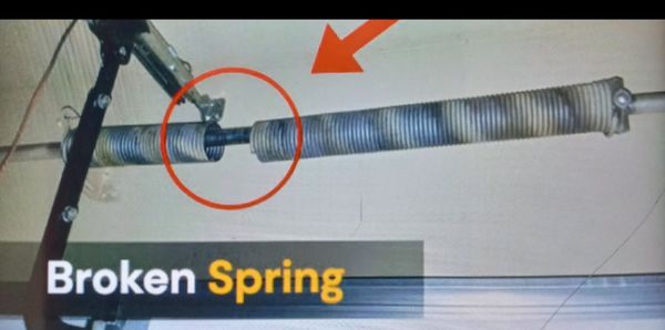 Broken Springs Replacement 
New Springs Installed - Broken Springs Replacement
New Springs Installed