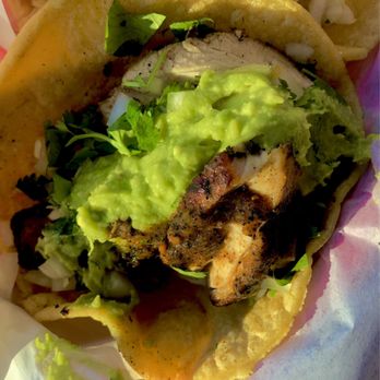 The Taco Stand - Pollo Asado Taco + Guacamole for my friend the Viking - Food Stands Near Me - La Jolla, California