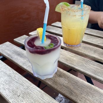 Pies 'n' Thighs - Blueberry gin slush, Passionfruit Margarita - Southern Near Me - Brooklyn, New York Pies 'n' Thighs - Blueberry gin slush, Passionfruit Margarita - Southern Near Me - Brooklyn, New York