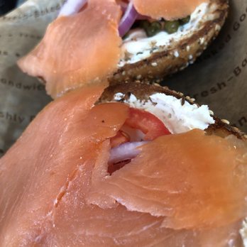 Einstein Bros. Bagels - lox on everything bagel - Sandwiches Near Me - Long Beach, California Einstein Bros. Bagels - lox on everything bagel - Sandwiches Near Me - Long Beach, California