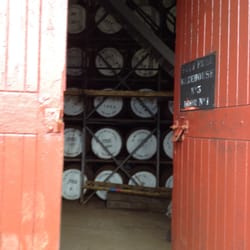 Old Pulteney Distillery - Storage room to age the delicious old pulteney whiskey in cask!!! There was so much we couldn't count it all