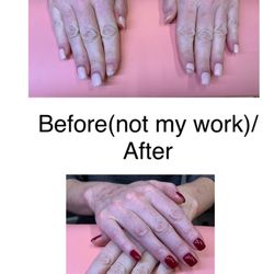 Nailed by Sonya - Red gel manicure
