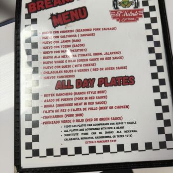 Tortilleria El Molinito - Breakfast menu - Mexican Near Me - Rowlett, Texas Tortilleria El Molinito - Breakfast menu - Mexican Near Me - Rowlett, Texas