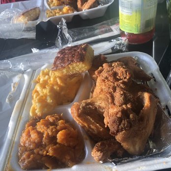 JEM'S "Take A Plate" - Four piece fried wing dinner with Mac and cheese and Yams - Soul Food Near Me - Portsmouth, Virginia JEM'S "Take A Plate" - Four piece fried wing dinner with Mac and cheese and Yams - Soul Food Near Me - Portsmouth, Virginia