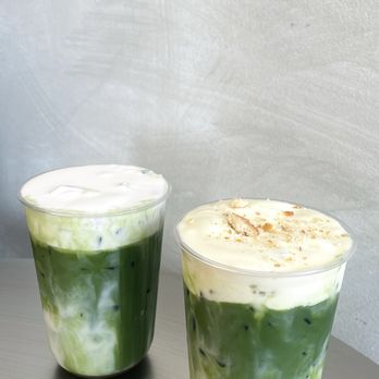 Sip Cafe - Matcha Einspanner & Banana Cream Matcha. - Coffee & Tea Near Me - Honolulu, Hawaii