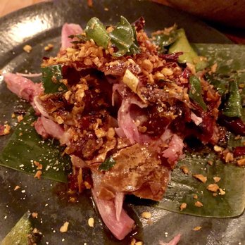 Langbaan - Muu Hun – Whole Roasted Pig, Garlic, Lime Leaf, Dry Chili - Thai Near Me - Portland, Oregon Langbaan - Muu Hun – Whole Roasted Pig, Garlic, Lime Leaf, Dry Chili - Thai Near Me - Portland, Oregon