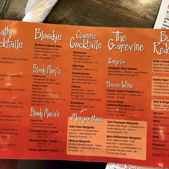 Daily Dose Rio Salado - Drink Menu 1 - Breakfast & Brunch Near Me - Tempe, Arizona