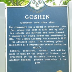 Goshen Historical Marker