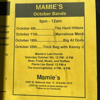 Mamies Milwaukee - Always music going on if not packer parties - Bars Near Me - Milwaukee, Wisconsin