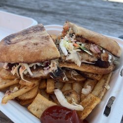 Fish Bellies Food Truck - Fish sandwich and fries