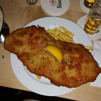 Bei Oma Kleinmann - Huge Schnitzel! Mushroom sauce came on the side - Gastropubs Near Me - Cologne, NW Bei Oma Kleinmann - Huge Schnitzel! Mushroom sauce came on the side - Gastropubs Near Me - Cologne, NW