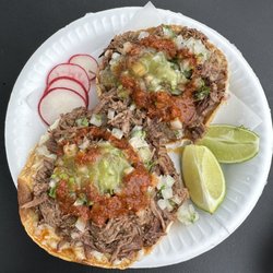 Tacos y Birria La Unica - Mid City - Vampiros (Crunchy Tostada w Cheese)