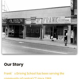 Exterior photo of Frank's Driving School - Southington, Connecticut Exterior photo of Frank's Driving School - Southington, Connecticut
