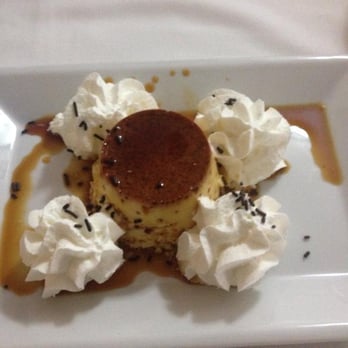 Amayra - dessert option from their pre fixe dinner: flan with nata - Mediterranean Near Me - Madrid, M