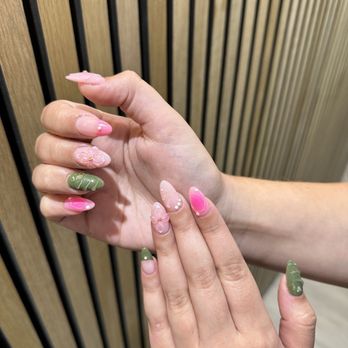 MOI Nails By Spring - Gel x with design - Nail Salons Near Me - Los Angeles, California