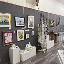 Ferndale Arts Gallery - Painting and Driftwood Sculptures