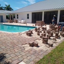 Big Dog Disposal - I had a project to remove and dispose of 2000+ sqft pavers from this deck.  Big Dog Disposal made things a breeze.