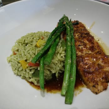 Canyon Grille - Special salmon with pesto orzo - American Near Me - Escondido, California Canyon Grille - Special salmon with pesto orzo - American Near Me - Escondido, California
