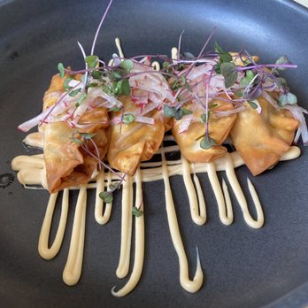 La Goéliche - Lobster and shrimp dumplings $22 CAD - Hotels Near Me - Sainte-Pétronille, Quebec