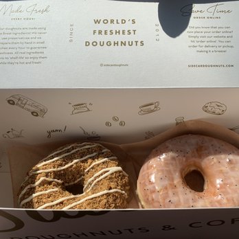 Sidecar Doughnuts & Coffee - Pumpkin Cheesecake and Lemon Poppy Seed - Donuts Near Me - Costa Mesa, California Sidecar Doughnuts & Coffee - Pumpkin Cheesecake and Lemon Poppy Seed - Donuts Near Me - Costa Mesa, California