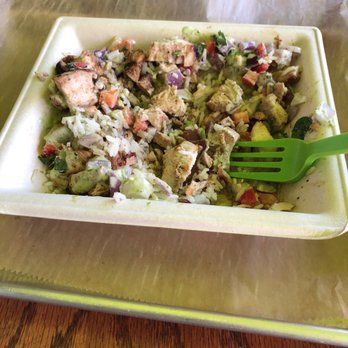Diced- Pinecrest - Bowl with chicken and rice. Took the photo halfway through eating! - Fast Food Near Me - Miami, Florida Diced- Pinecrest - Bowl with chicken and rice. Took the photo halfway through eating! - Fast Food Near Me - Miami, Florida