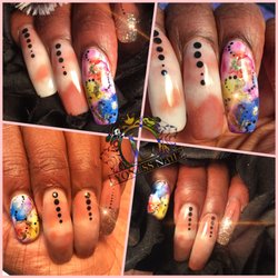 LyonessInc Nailz - Glow N The Dark w/a splash of color