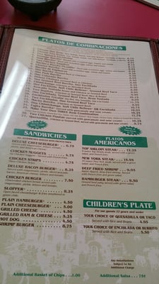 Menu photo 7 El Caporal Canon City Canon City, CO Menu photo 7 El Caporal Canon City Canon City, CO