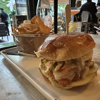The Hampton Social - SHELTER ISLAND CHICKEN SANDWICH - Seafood Near Me - Dallas, Texas The Hampton Social - SHELTER ISLAND CHICKEN SANDWICH - Seafood Near Me - Dallas, Texas