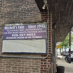 Mitchells Cafe - Sign on side