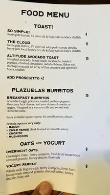 Menu photo 6 Clouds Rest Coffee Oakhurst, CA
