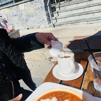 Mt. Washington Tavern - Half and Half soup and coffee! - American Near Me - Baltimore, Maryland