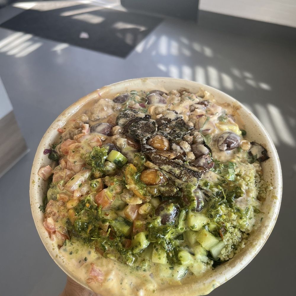 Hummus Republic - Lemon pepper chicken Chicken shawarma Build Your Bowl - Mediterranean Near Me - Goleta, California Hummus Republic - Lemon pepper chicken Chicken shawarma Build Your Bowl - Mediterranean Near Me - Goleta, California