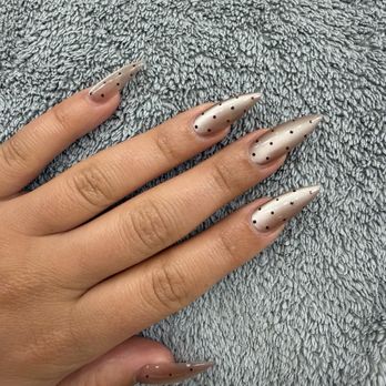 Milavu Nail Studio - Cat eye nails with polka dots - Nail Salons Near Me - Orange, California Milavu Nail Studio - Cat eye nails with polka dots - Nail Salons Near Me - Orange, California