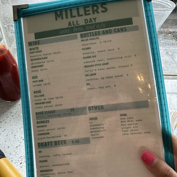 Millers All Day - Menu - Breakfast & Brunch Near Me - Charleston, South Carolina Millers All Day - Menu - Breakfast & Brunch Near Me - Charleston, South Carolina
